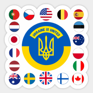 Ukraine Is United By Abby Anime (c) Sticker